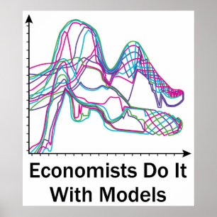 Ekonomer gör det med modellerar affischen poster