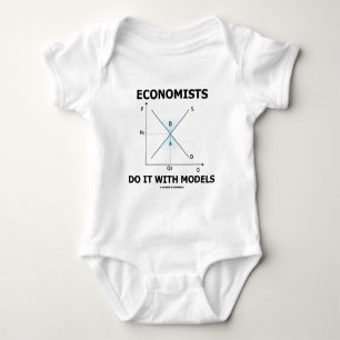 Ekonomer gör det med modellerar t-shirt