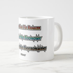 Ekonomi kontra miljö jumbo mugg