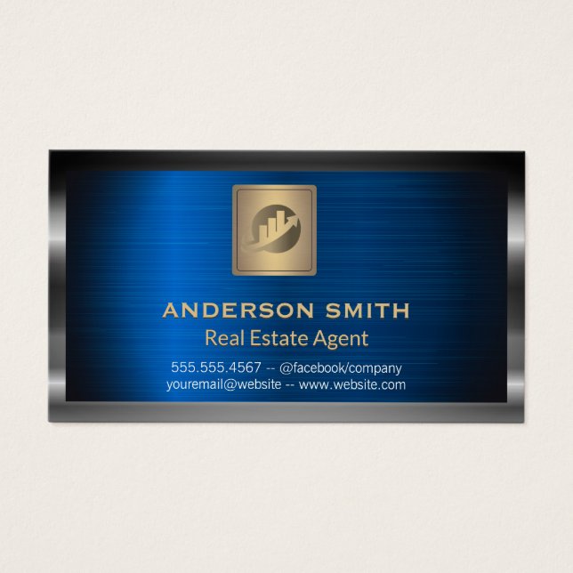 Ekonomi Real Gods | Metallisk Visitkort (Framsidan)