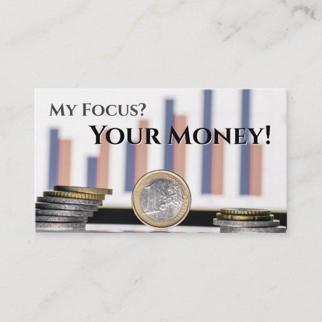 Ekonomiexperter för finansredovisning för finansbo visitkort (Framsida)