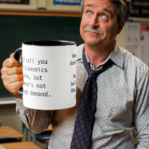 Ekonomilärare skämtar professor Student Economy Mugg