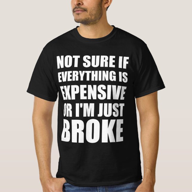 Ekonomin bröt rolig citat t shirt (Framsida)
