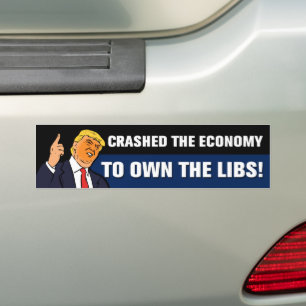 Ekonomin kraschade för att äga libtaxorna bildekal