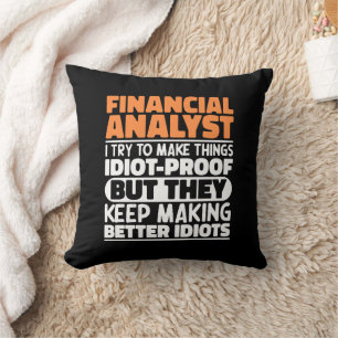 Ekonomisk analytiker jag försöker göra Sak till en Kudde