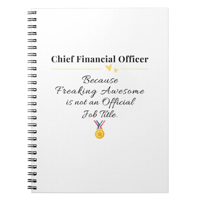 Ekonomisk chef anteckningsbok (Framsidan)