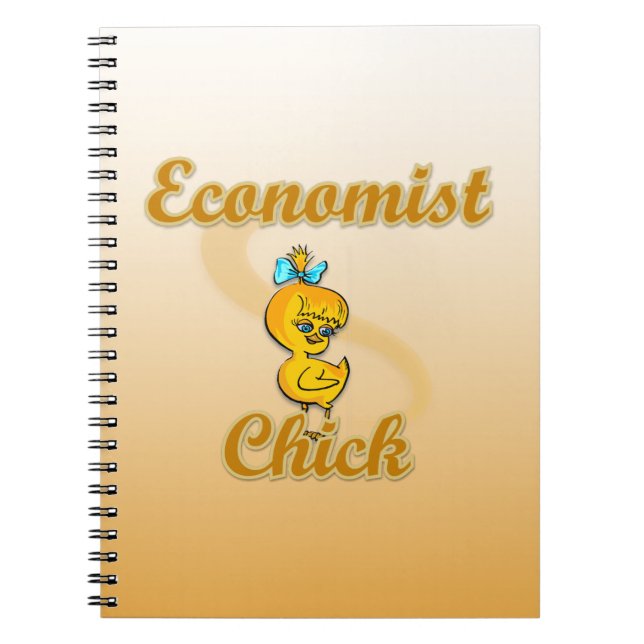 Ekonomisk Chick Anteckningsbok Med Spiral (Framsidan)