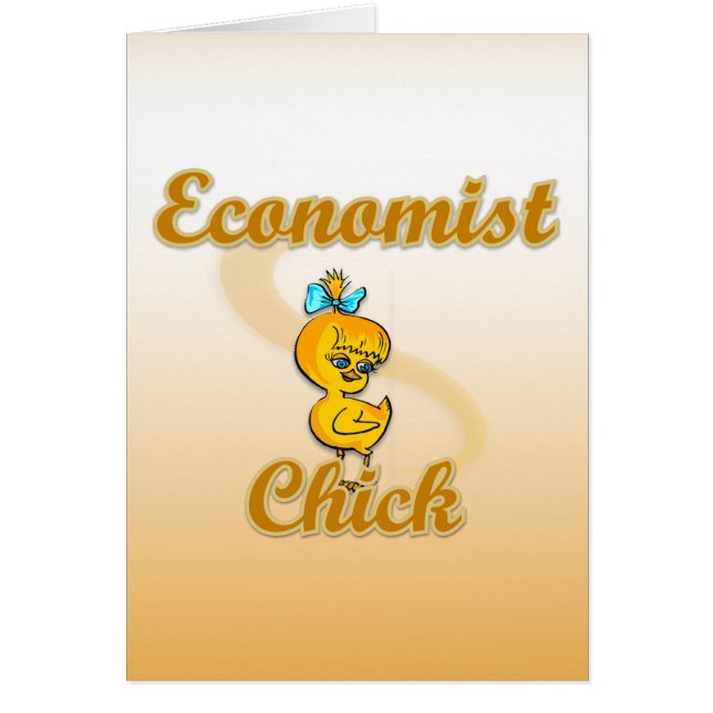 Ekonomisk Chick Hälsningskort (Framsidan)