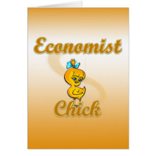 Ekonomisk Chick Hälsningskort