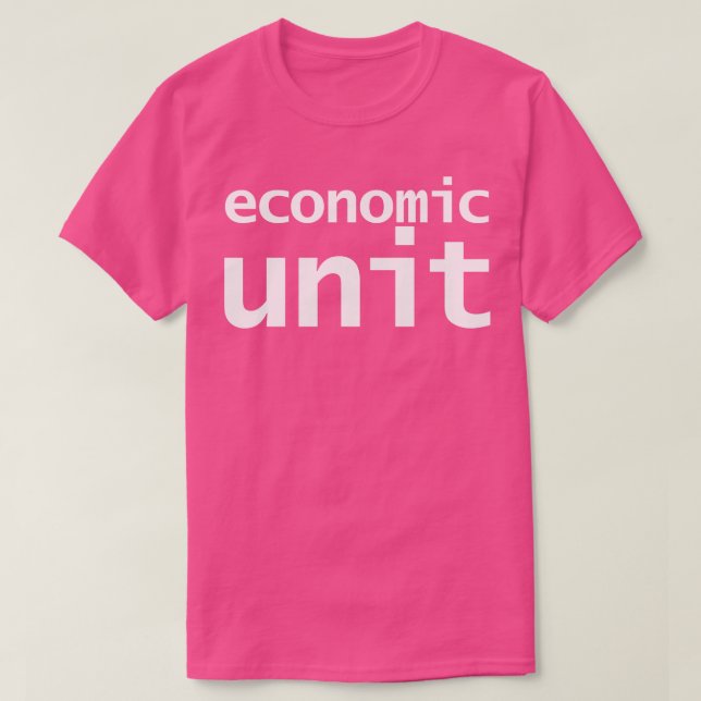 Ekonomisk enhet t shirt (Design framsida)