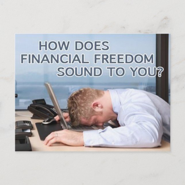 Ekonomisk frihet - vykort (Framsida)