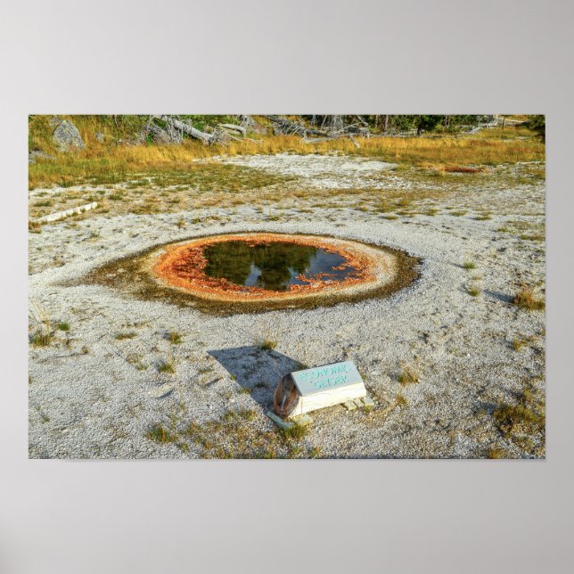 Ekonomisk gejser, Yellowstone nationalpark Poster (Framsidan)