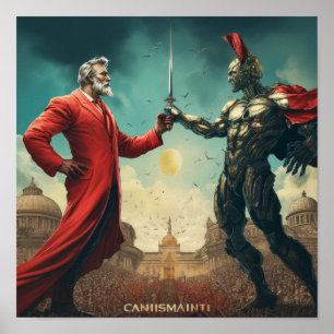 Ekonomisk ideologi: kapitalism kontra kommunism De Poster