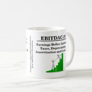Ekonomisk ny beräkning av EBITDA-verksamhet Kaffemugg