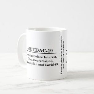 Ekonomisk ny beräkning av EBITDA-verksamhet Kaffemugg