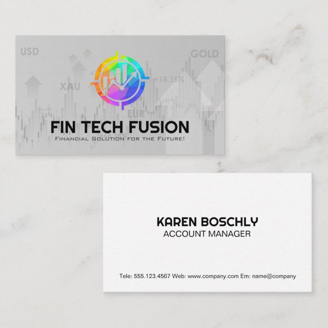 Ekonomisk översikt | Eget kapital och råvaror Visitkort (Fram/baksida)