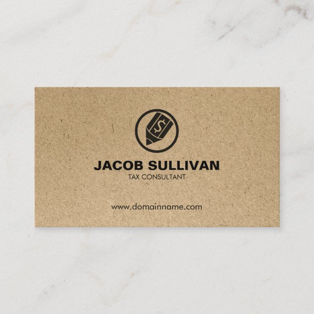 Ekonomisk valuta för skattepengar för dollarpennik visitkort (Framsida)