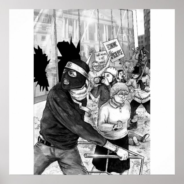 Ekonomiska rioter poster (Framsidan)