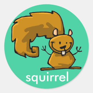 ekorpipa runt klistermärke