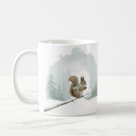 Ekorr-mugg Söt akvarell Vinter julpresent Kaffemugg