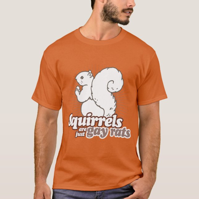 EKORRAR ÄR BARA HOMO RÅTTOR T-SHIRT (Framsida)