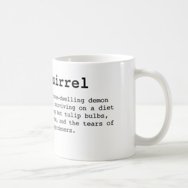 Ekorrar är den onda muggen kaffemugg (Höger)