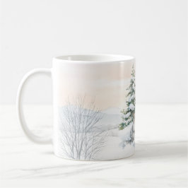 Ekorrar i vinter skog kaffemugg