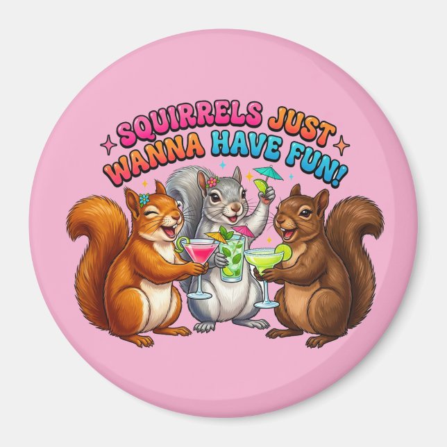 Ekorrar Vill Bara Ha Kul! Magnet (Framsidan)