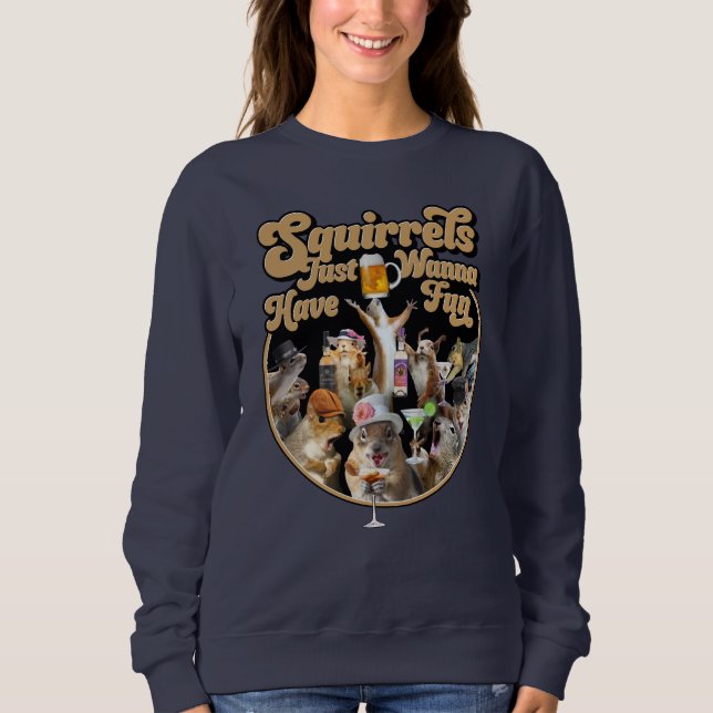 Ekorrar Vill Bara Ha Kul T Shirt (Framsida)