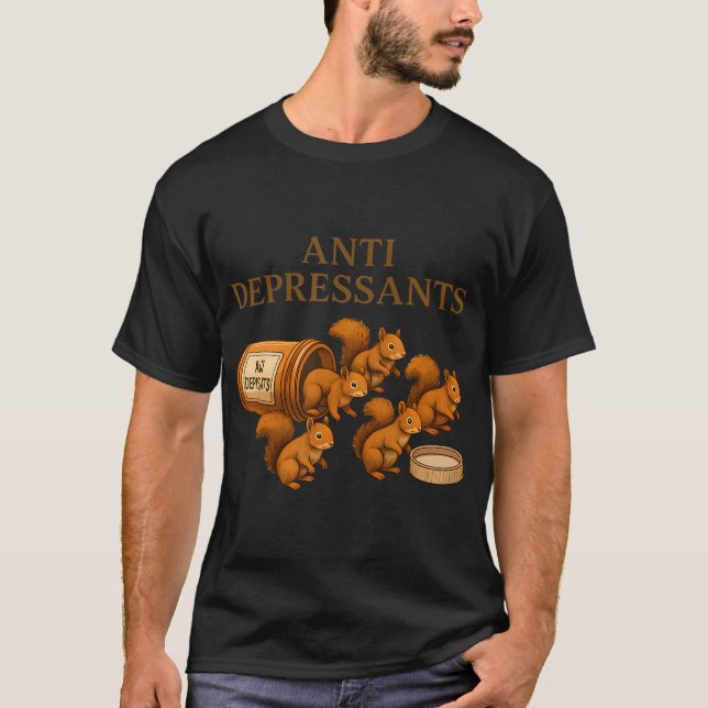 Ekorre Antidepressiva T Shirt (Framsida)
