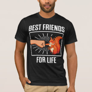 ekorre bästa djurvänner för livet Nöt Älskare T Shirt