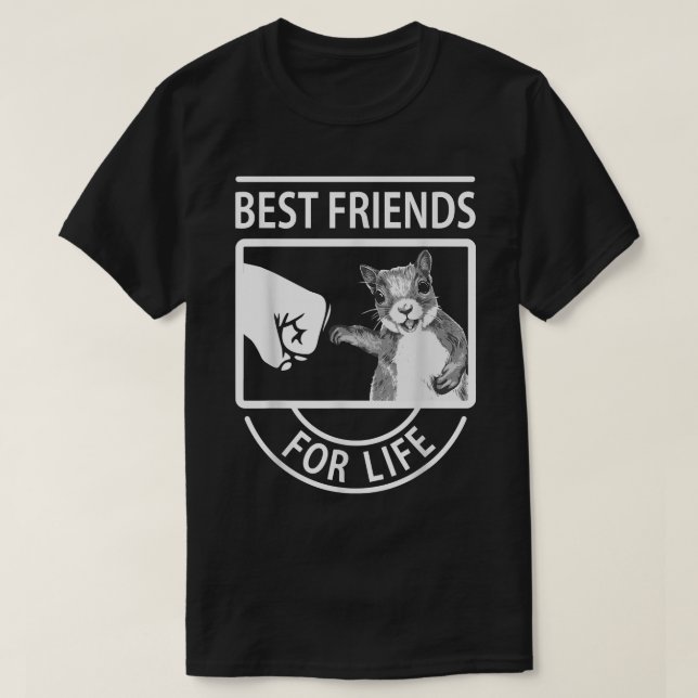 Ekorre bästa vän för livet t shirt (Design framsida)