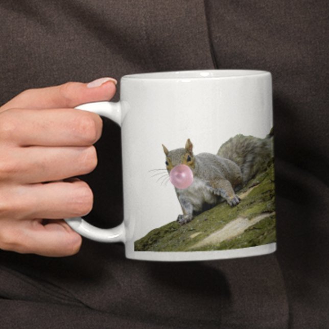 ekorre Blockera ett oblegum-foto från oblekt djur Kaffemugg (Skapare uppladdad)