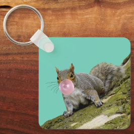 ekorre Blockera ett oblegum-foto från oblekt djur Nyckelring