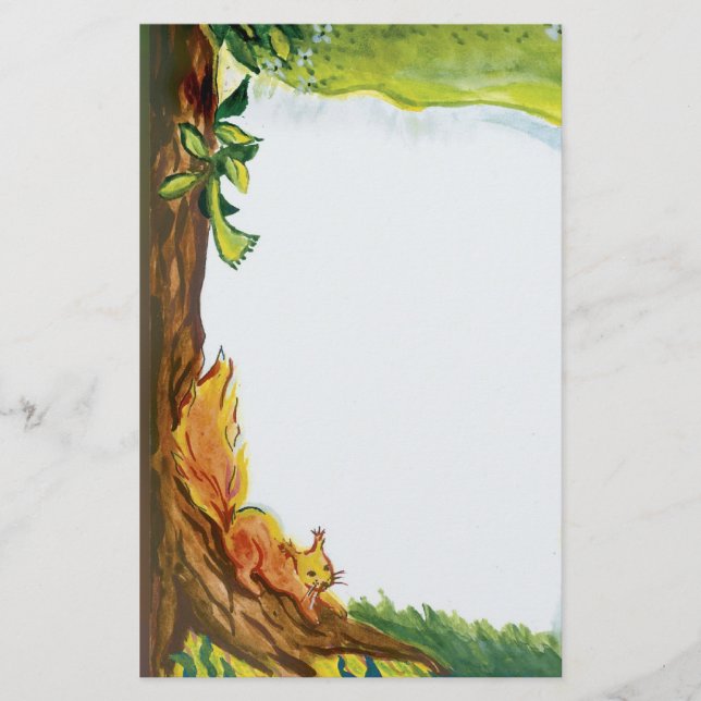 Ekorre - brevpapper (Framsida)