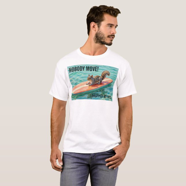 Ekorre Förlorade Nötter  T Shirt (Hel framsida)