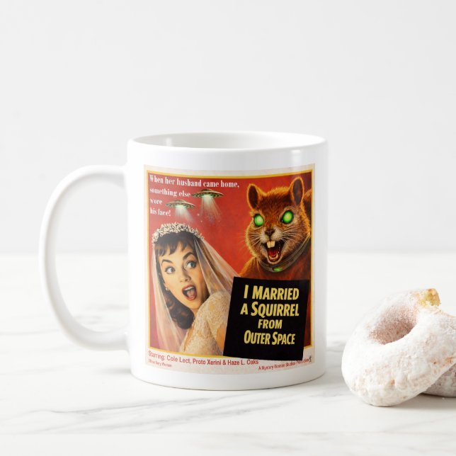Ekorre från yttre rymden kaffemugg (Med munk)