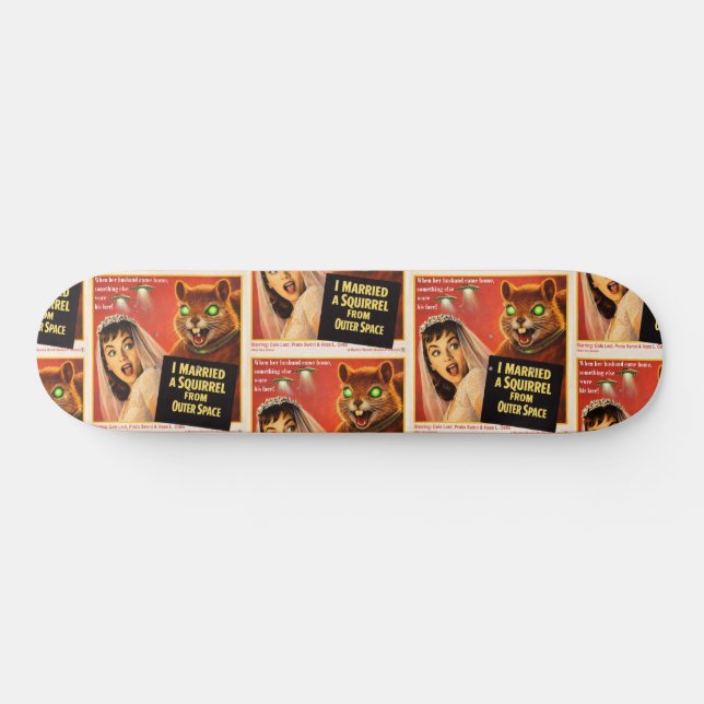 Ekorre från yttre rymden mini skateboard bräda 18,5 cm (Horz)