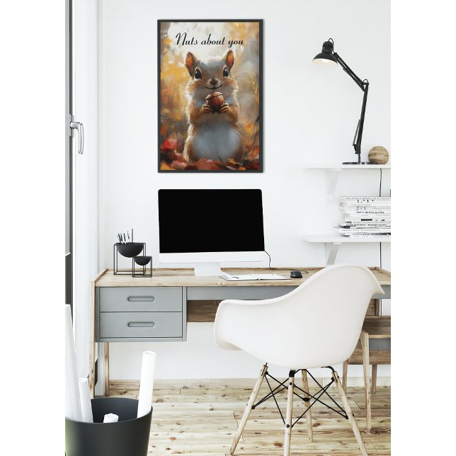 Ekorre galen i dig Skogsglädje konst Poster (Skapare uppladdad)