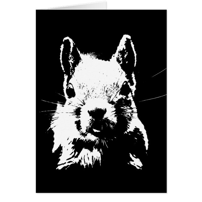 ekorre hälsningskort (Framsidan)