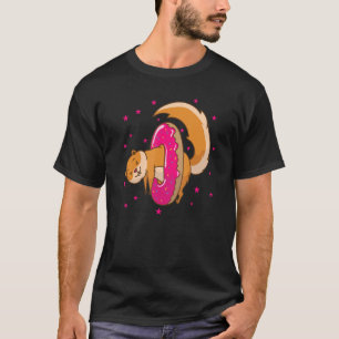 ekorre i Donut Träd Rodent Nöt T Shirt