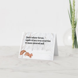 ekorre i Forest 2 - avbldad version Tack Kort