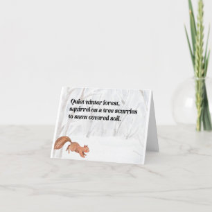 ekorre i Forest 2 - avbldad version Tack Kort