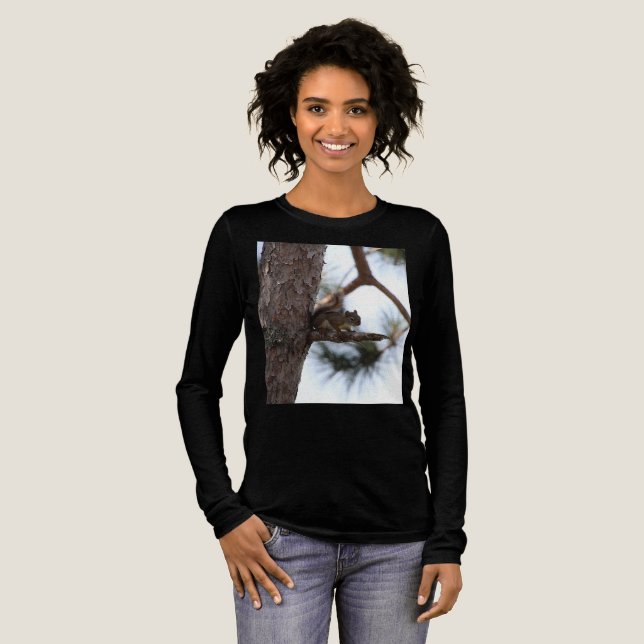 ekorre i Gräs Träd T Shirt (Hel framsida)