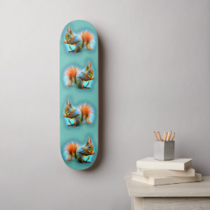 ekorre i modern stil mini skateboard bräda 18,5 cm