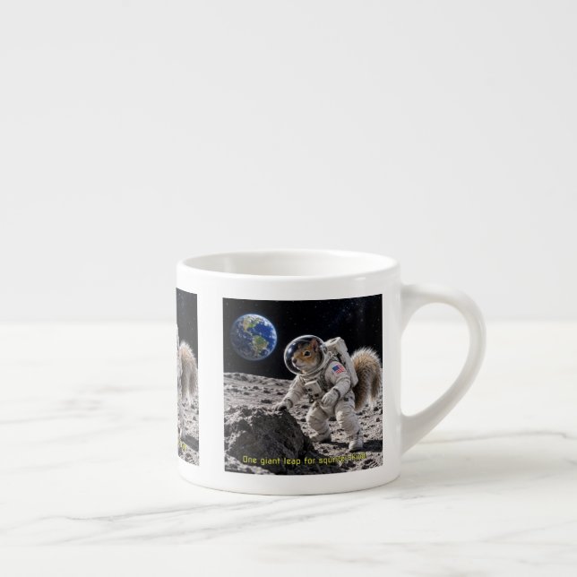 Ekorre i rymden espressomugg (Höger)