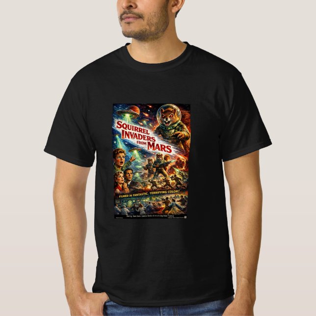 Ekorre-invaderare från Mars T Shirt (Framsida)