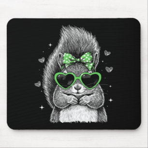 Ekorre Irländsk Shamrock Coquette Bow St Patricks Musmatta