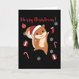 Ekorre jul vinter djur helgkort