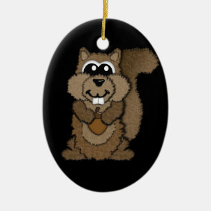 ekorre julgransprydnad keramik